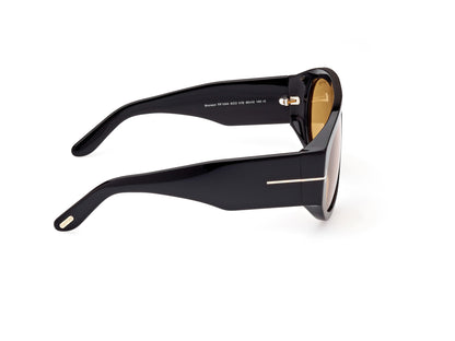 interior of Tom Ford FT1044 01E Bronson Sunglasses