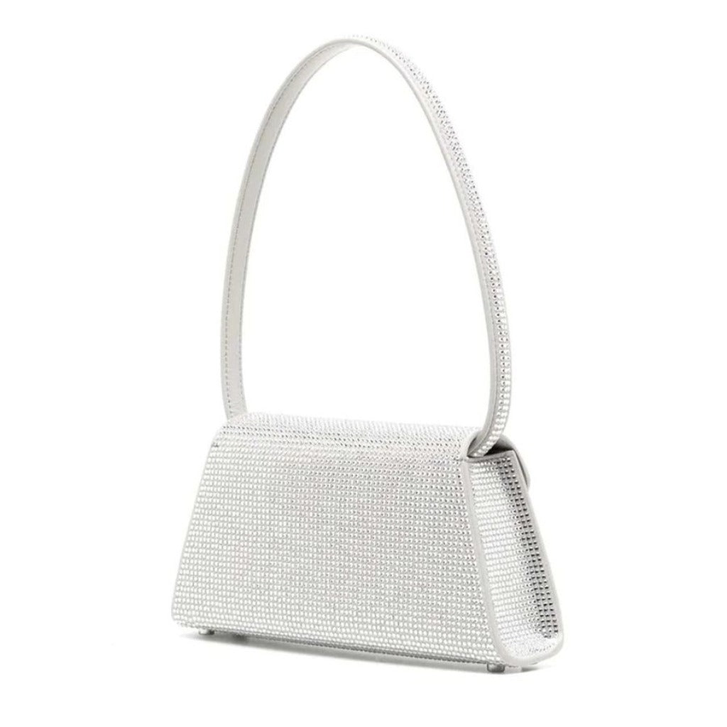 túi xách self-portrait hotfix bow mini shoulder bag silver