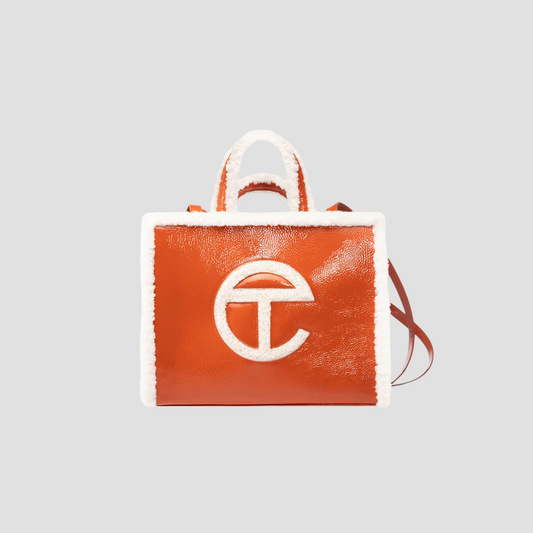 UGG x TELFAR MEDIUM SHOPPER CRINKLE SPICY PUMPKIN