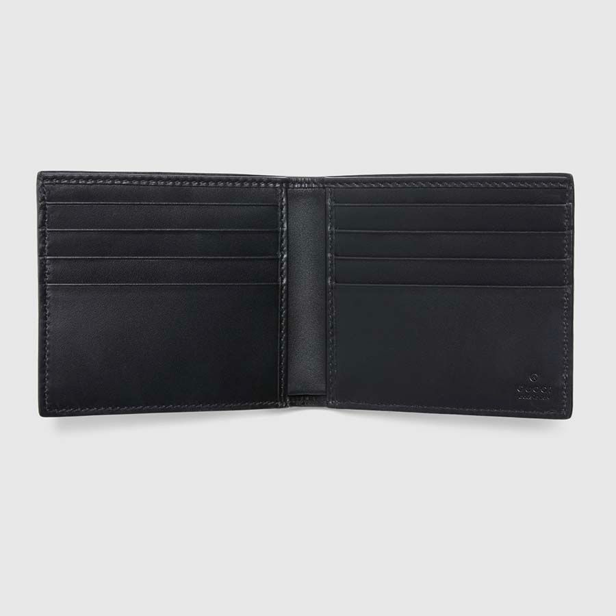 ví ngắn GUCCI GG SUPREME BLACK CANVAS WALLET FOX PRINTED Authentic tại BlankRoom Hà Nội, Việt Nam.