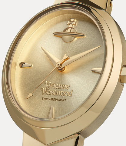 Armour Watch Gold VV314GDGD 8050164230401 with 'Vivienne Westwood' branding on a light gray background