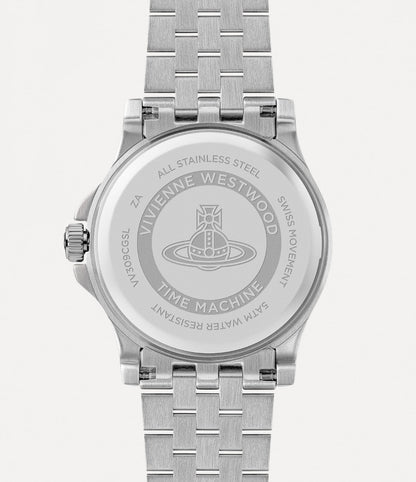 mặt đằng sau của Vivienne Westwood Armour Watch Silver VV314SLSL 8050164230395