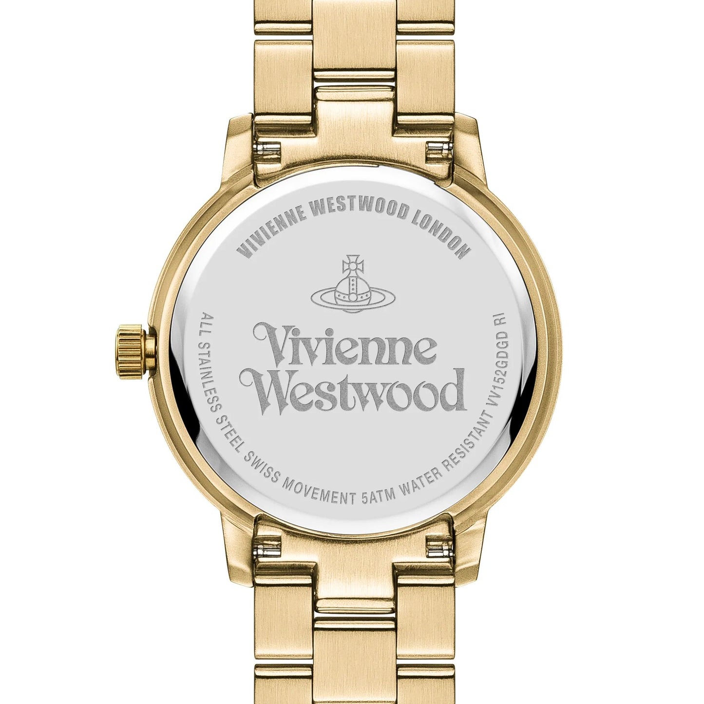 Vivienne Westwood Bloomsbury Gold Watch vv152gdgd with 'Vivienne Westwood' branding on a white background