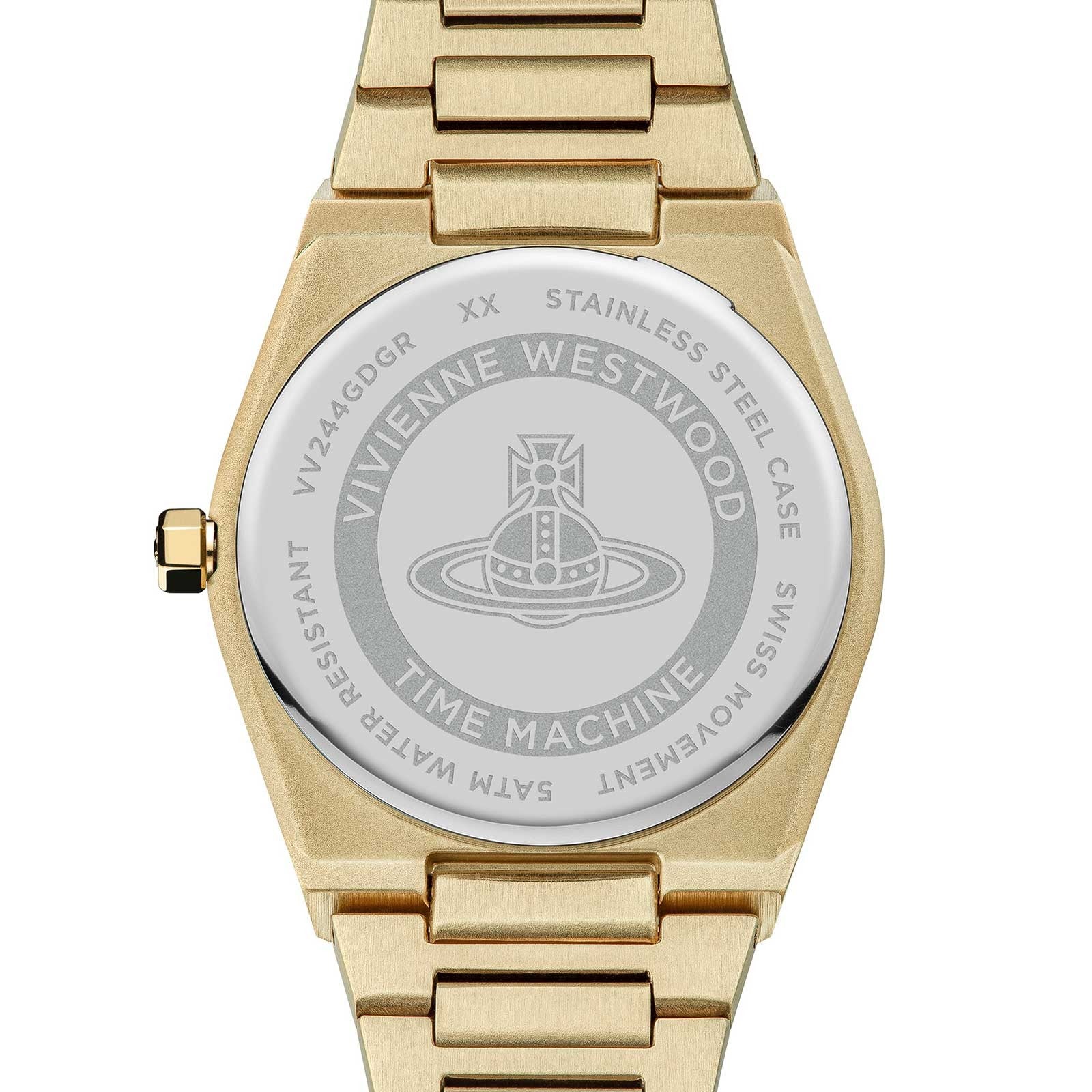 mặt sau VIVIENNE WESTWOOD CHARTERHOUSE GOLD GREEN WATCH VV244GDGR