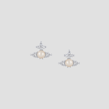 Vivienne Westwood Feodora Earrings Creamrose Pearl 6201034Y-02P373 8050889777670