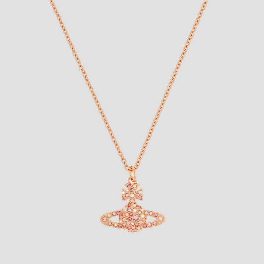 VIVIENNE WESTWOOD GRACE BAS RELIEF PENDANT ROSE GOLD