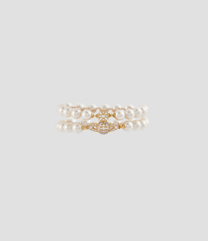 VIVIENNE WESTWOOD GRAZIELLA PEARL BRACELET GOLD 6103006M-02R143-CN