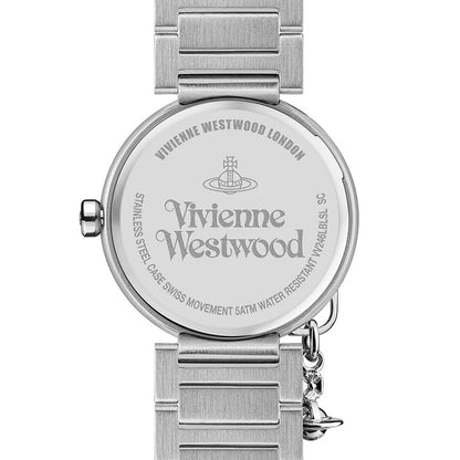 mặt sau đồng hồ VIVIENNE WESTWOOD LADIES POPLAR SILVER BLACK WATCH VV246BKSL