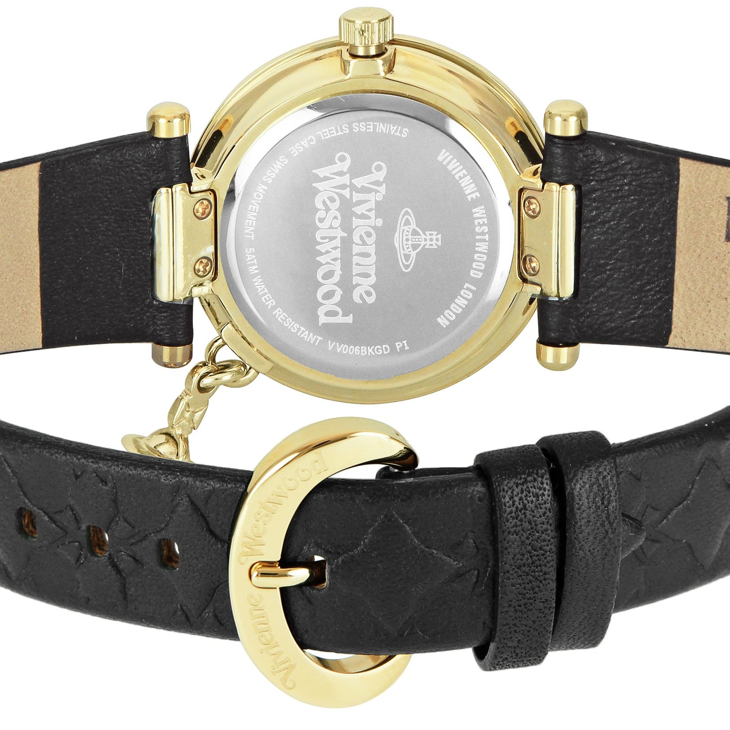 mặt sau VIVIENNE WESTWOOD LADIES WRISTWATCH ORB II BLACK DIAL VV006BKGD