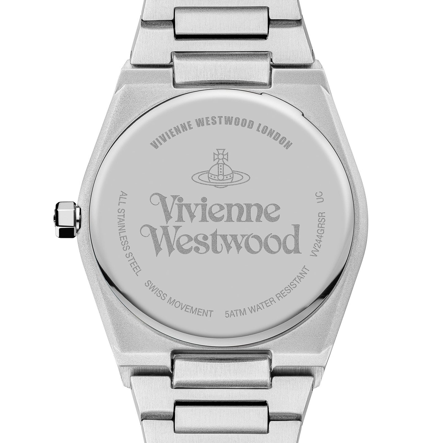 mặt sau VIVIENNE WESTWOOD LIMEHOUSE GREY SILVER WATCH VV244GYSR