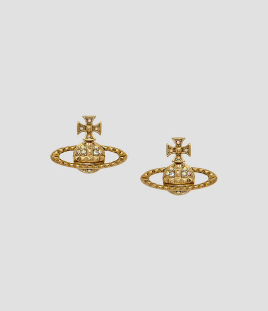 VIVIENNE WESTWOOD MAYFAIR BAS RELIEF EARRINGS GOLD