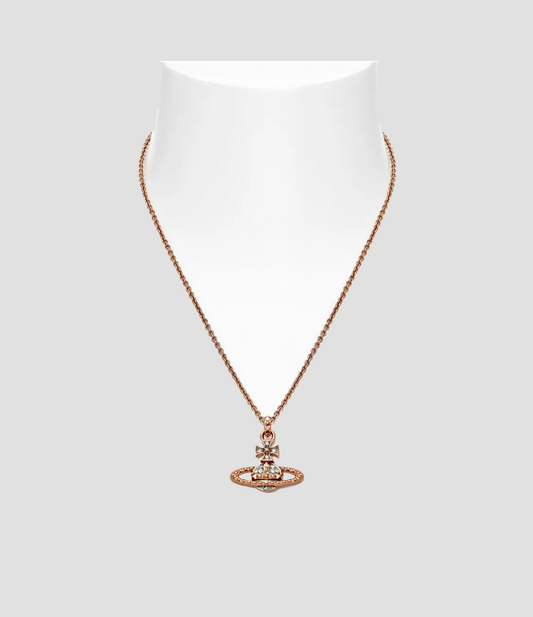 VIVIENNE WESTWOOD MAYFAIR BAS RELIEF PENDANT ROSE GOLD