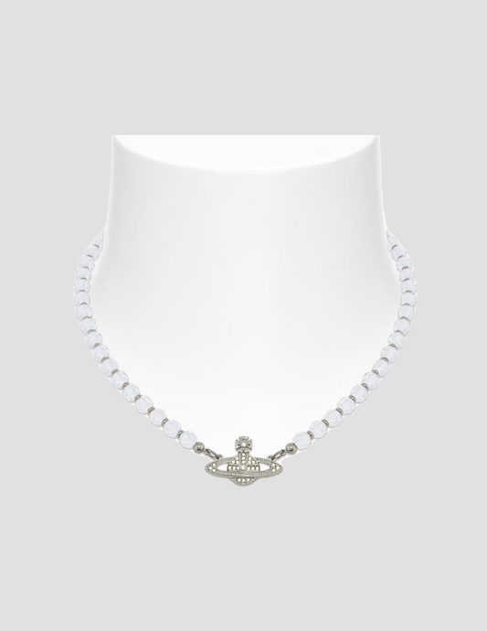 VIVIENNE WESTWOOD MESSALINE CHOKER SILVER 6303002F-02P460-CN