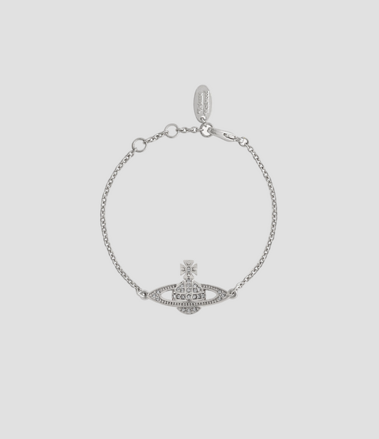 VIVIENNE WESTWOOD MINI BAS RELIEF CHAIN BRACELET 61020051-02p116-cn