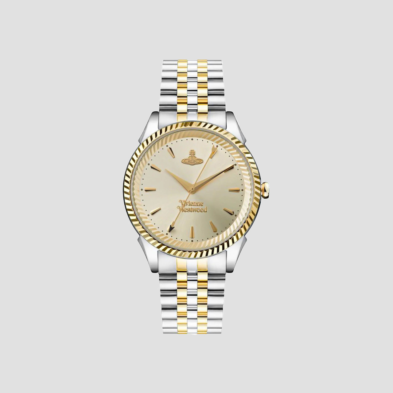 Vivienne Westwood Seymour Champagne Dial Silver Watch VV240CPSG