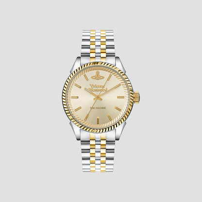 Vivienne Westwood Seymour Homme Champagne Dial Silver Watch VV242CMSG