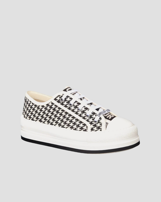 WALK'N'DIOR PLATFORM SNEAKER MICRO-HOUNDSTOOTH EMBROIDERED KCK385MPK-19W