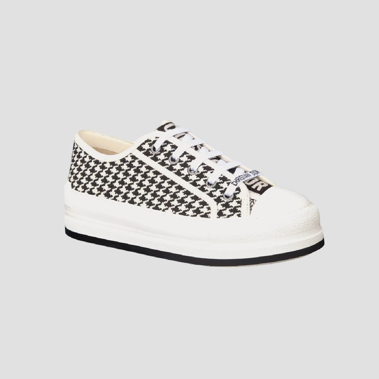WALK'N'DIOR PLATFORM SNEAKER MICRO-HOUNDSTOOTH EMBROIDERED KCK385MPK_19W