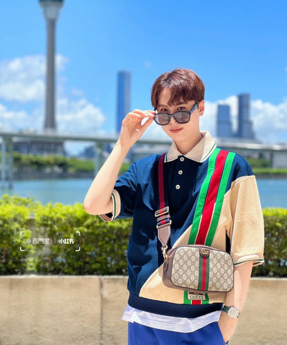 túi đeo chéo Gucci Ophidia GG Small Shoulder Bag 'Ebony'