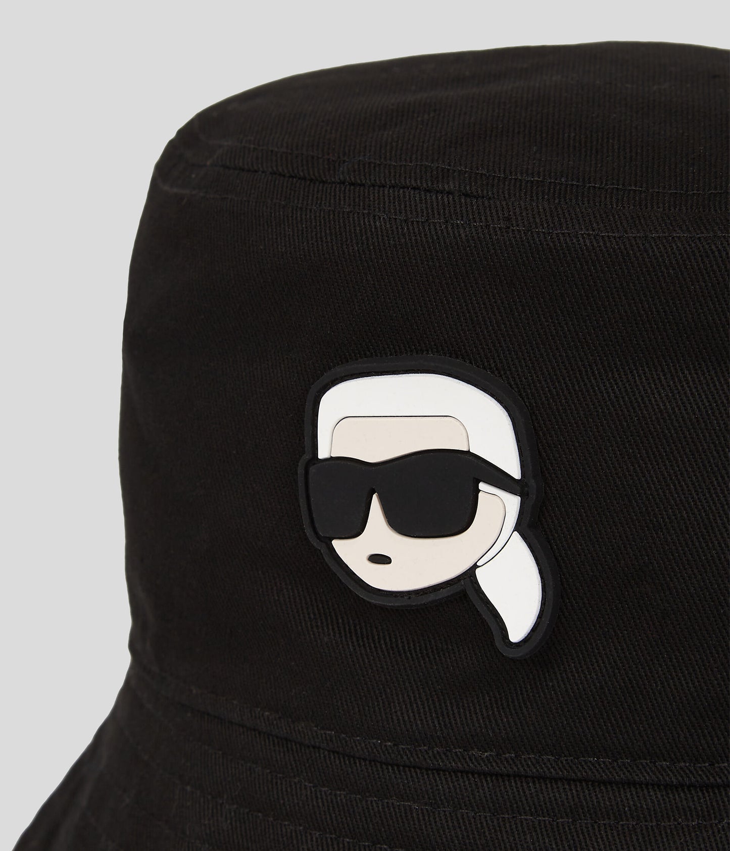 nón karl lagerfeld k/ikonik 2.0 reversible bucket hat black blank room