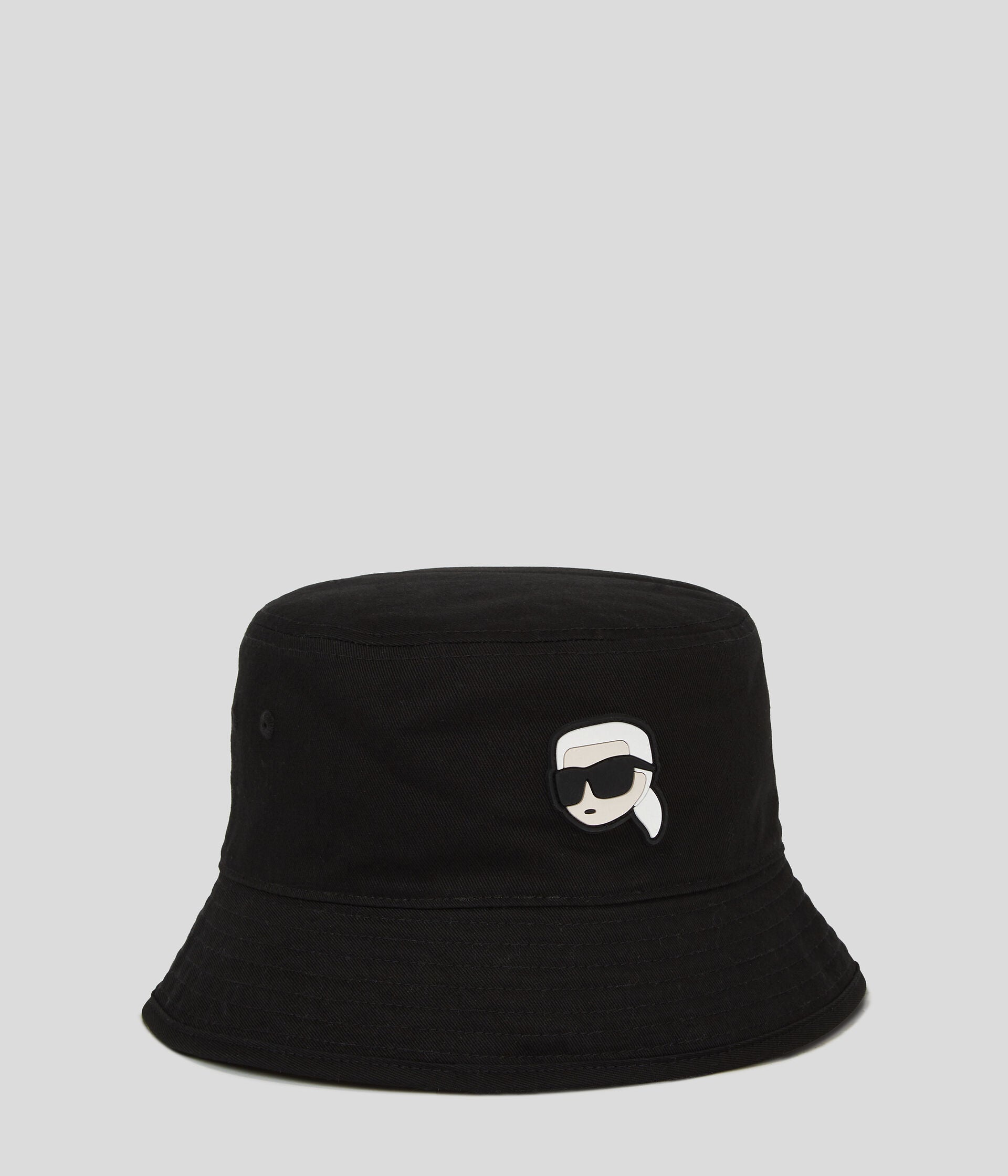 nón karl lagerfeld k/ikonik 2.0 reversible bucket hat black