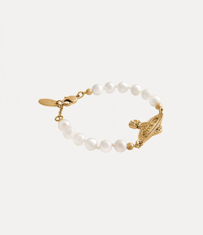 VIVIENNE WESTWOOD MINI BAS RELIEF PEARL BRACELET