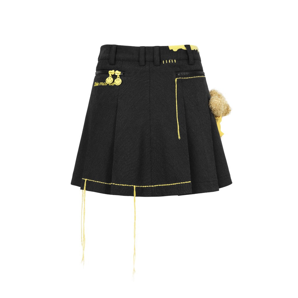 13de marzo broken suture skirt black blank room hà nội