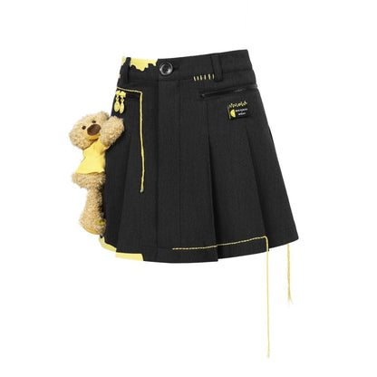 13de marzo broken suture skirt black blank room