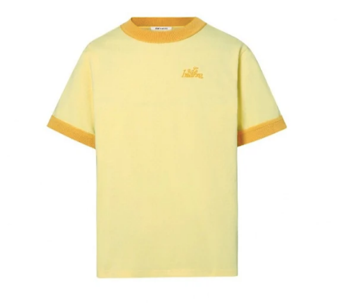 13 DE MARZO DOOZOO STITCHING LOGO TEE YELLOW