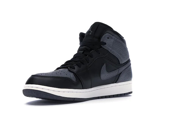 JORDAN 1 RETRO MID BLACK DARK GREY