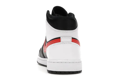 JORDAN 1 MID BLACK CHILE RED WHITE