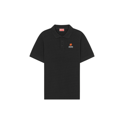 kenzo polo boke flower crest shirt black