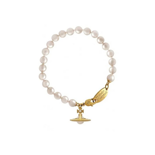 VIVIENNE WESTWOOD WOMEN'S WHITE SIMONETTA PEARL BRACELET