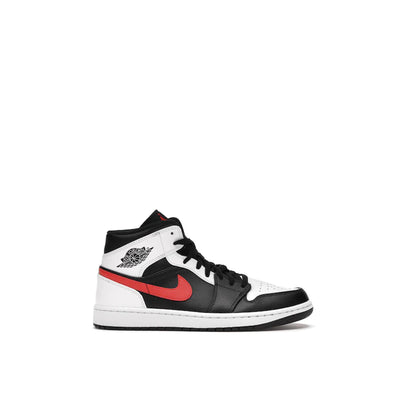 JORDAN 1 MID BLACK CHILE RED WHITE