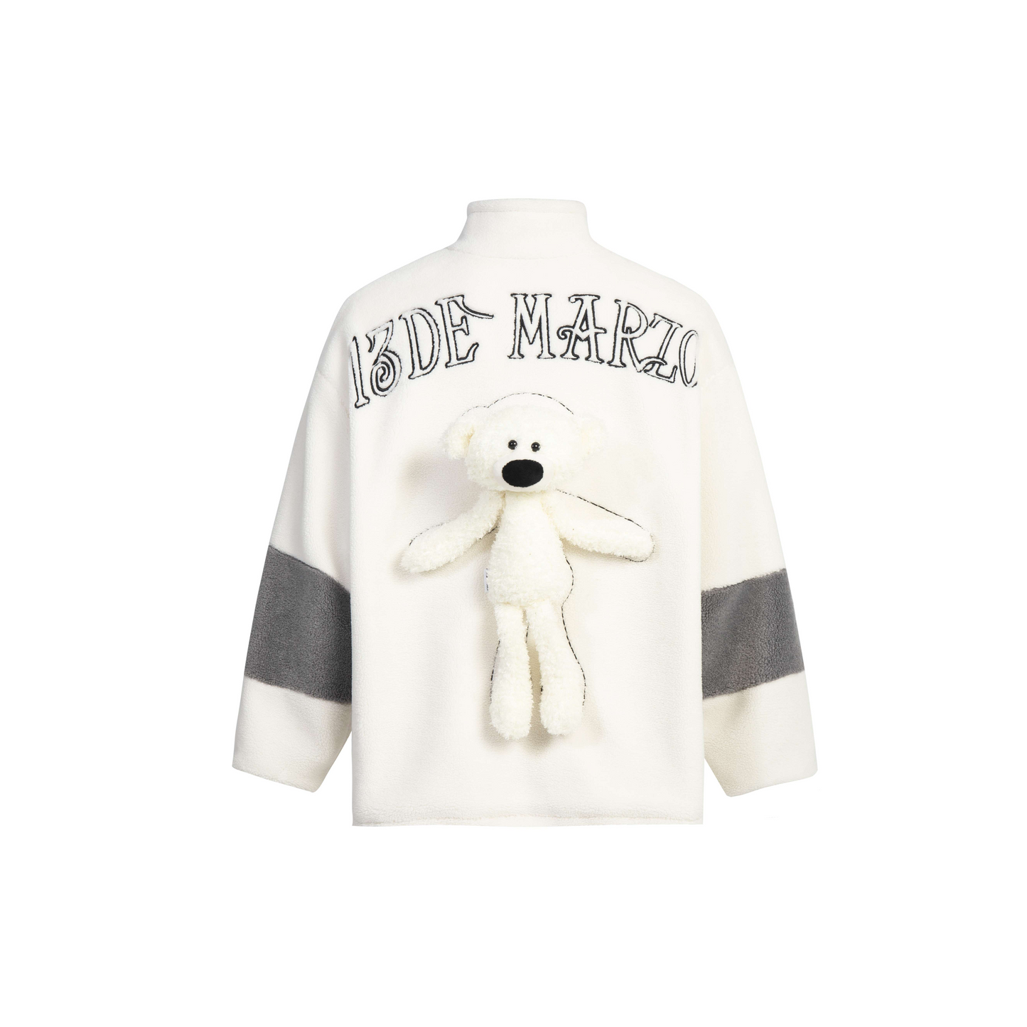 13DE MARZO TEDDY BEAR LAMB WOOL COAT WHITE