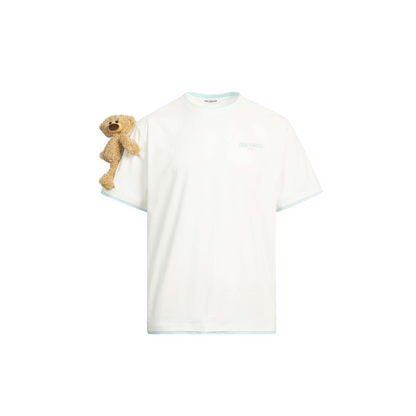 13DE MARZO SHORT SLEEVE TEDDY BEAR T-SHIRT WHITE